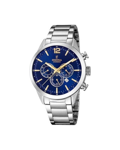 Festina Orologio Uomo Argentato F20343/2 - Cronografo Sportivo
