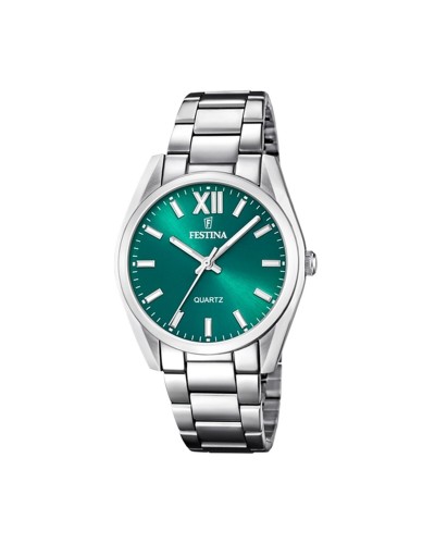 Festina Montre Homme F20622/C Vert Argenté - Style Décontracté
