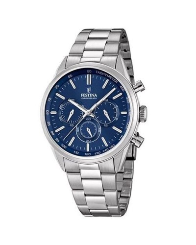 Festina Reloj Hombre Plateado F16820/2 - Cronógrafo Acero Inoxidable
