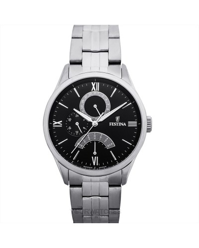 Festina Herrenuhr F16822/4 Schwarz Silber - Sport Chronograph
