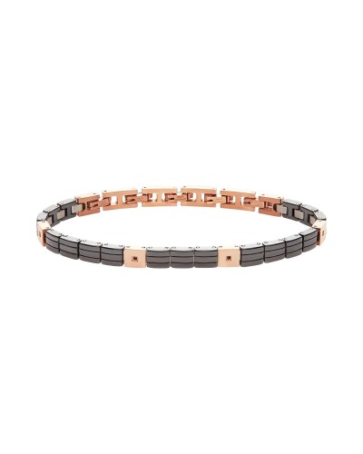 Breil Herrenarmband TJ3271 Edelstahl Schwarz Mailänder Masche
