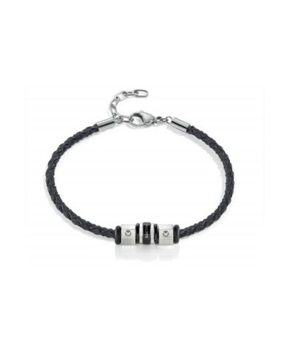 Sector Pulsera Hombre SAAL78 Acero Negro Malla Milán Casual
