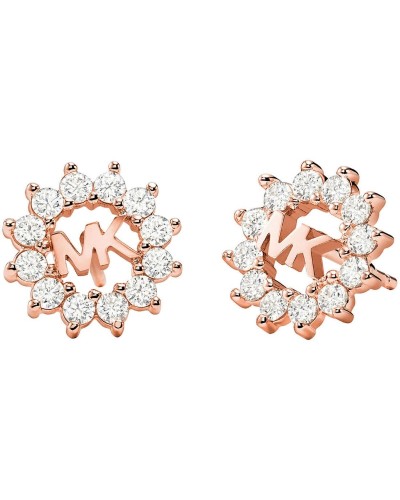 Michael Kors Pendientes Mujer MKC1253AN791 Oro Rosa Logo
