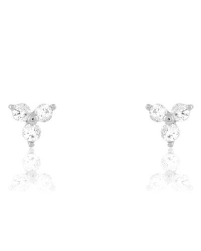 Stroili Ohrringe Damen Hängeohrringe Silber mit Kristallen - Elegant
