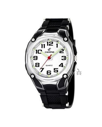 Calypso K5560/4: Reloj de Hombre Negro, Diseño Deportivo

