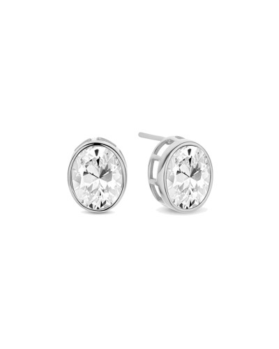 Pendientes de Mujer New Bling 9NB-0723 Plata, Circonitas Brillantes - Elegantes
