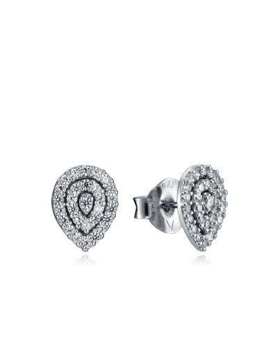 Viceroy Ohrringe Damen Silber 925 Kreis Zirkonia - Elegant & Strahlend
