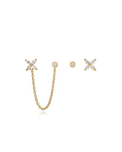 Viceroy Women's Earrings 9112E100-30 Silver Steel Crystals
