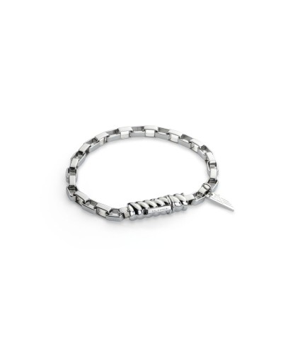 AN Jewels Bracciale Uomo Acciaio Inox Nero - Design Elegante e Moderno
