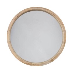 Miroir Mural Atmosphera Rond en Matériau Naturel | Diamètre 50 cm
