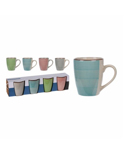Tazas Mug Excellent Houseware de 360 ml, Set de 4
