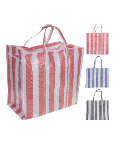 Strandtas Gestreept 55 x 55 x 30 cm