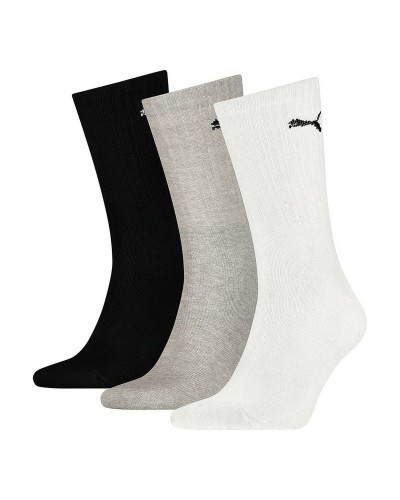 Puma Sportsocken Weiß (3 Paar) - Baumwolle Polyester - Herren/Damen
