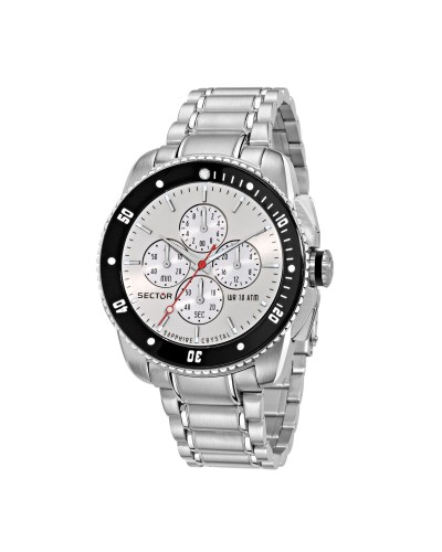 Sector Herrenuhr Silber Chronograph, Ø 45mm - Sportlich & Elegant
