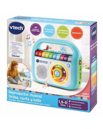 VTech Bluetooth Musik-Bär | Sprachaufnahme | Lernspielzeug
