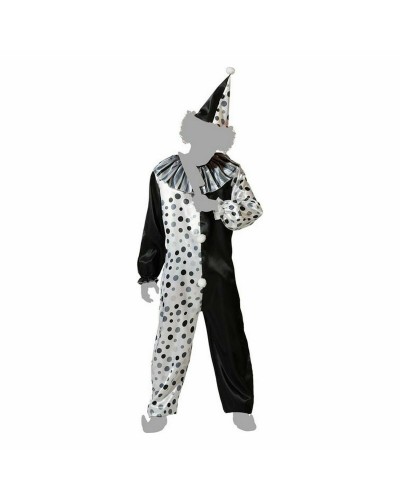 Costume de Clown Gris Adulte Unisexe - Déguisement Clown Amusant
