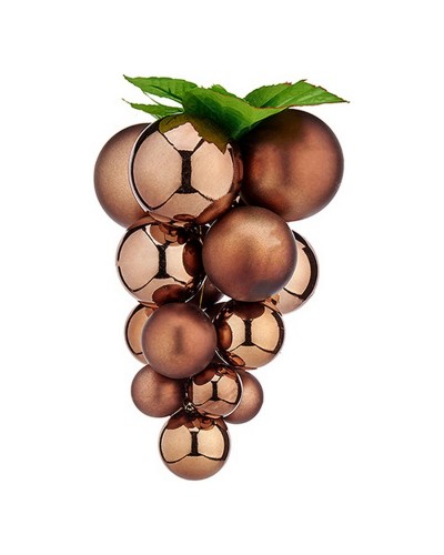 Julgranskula Vindruvor Brun Plast 18 x 18 x 28 cm