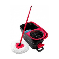 Vileda Turbo Smart Mop with Bucket - Rapid and Hands-Free Wringing System
