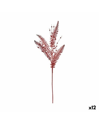 Christmas Artificial Red Holly Branch 90 cm 12 Units (12 Pieces)
