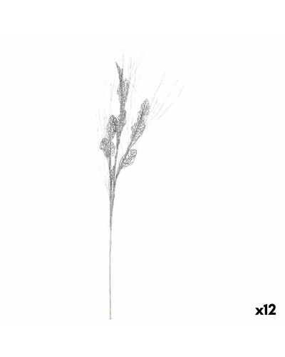 Ramo Argentato Decorativo da Parete con Misure 46 x 80 x 5 cm (12 Unità)