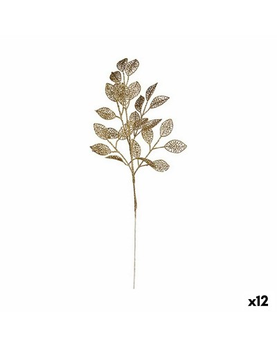 Goldener künstlicher Zweig | Kunststoffmodell 31 x 68 cm | 12er Set | Elegante Innendekoration
