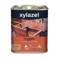 Olio per Legno Xylazel Teca Incolore 750 ml | Protezione e Rifinitura