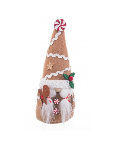 Décoration de Noël Beige Multicolore Sable en Tissu pour Fille (8 x 6 x 19,5 cm)
