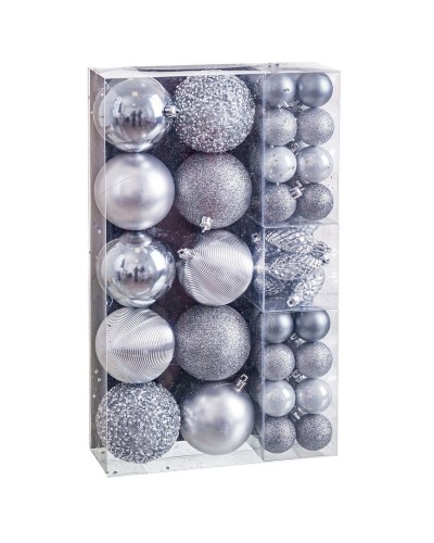 Christmas Baubles Silver (50 Units)
