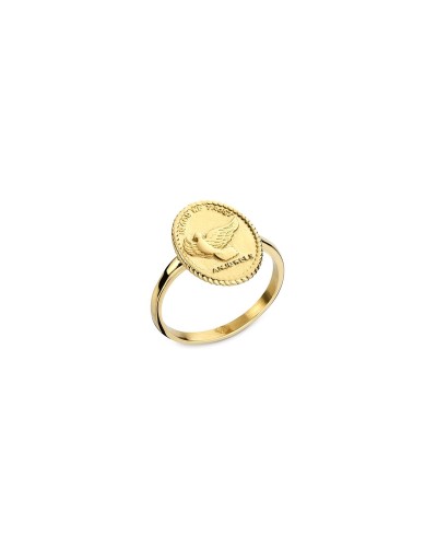 AN Jewels Anillo Mujer Oro Amarillo 18K Talla 5 Elegante
