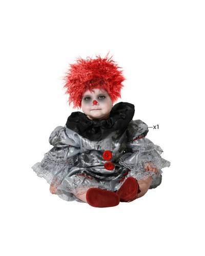 Déguisement Bébé Halloween Clown Sanglant - 6-12 Mois - 2 Pièces
