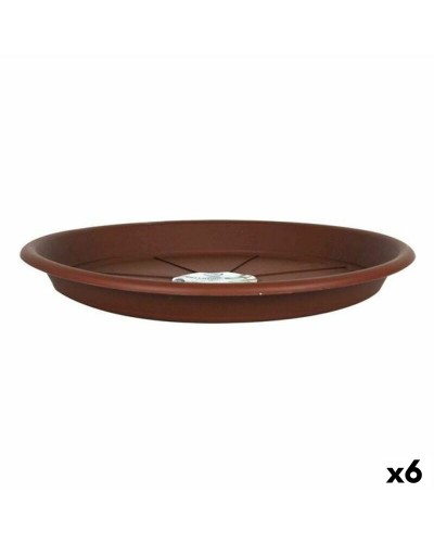 Saucer for Green Time Pots Brown (6 Pieces), Diameter 32 cm
