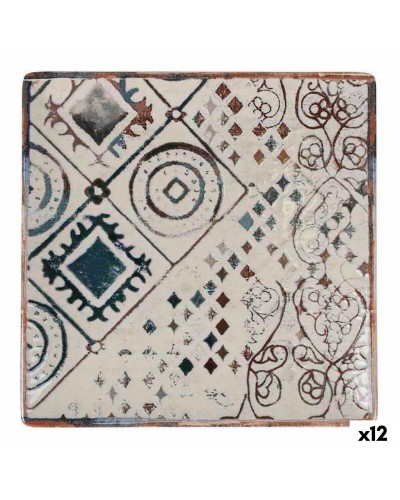 Assiette à Dessert La Mediterránea Grèce | Porcelaine | 18x18 cm | Set de 12
