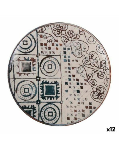 Plato de Postre La Mediterránea Grecia de Porcelana, Paquete de 12
