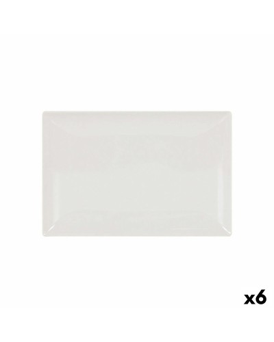Plat Rectangulaire Elite La Mediterránea | 30x20x2,5 cm | Lot de 6
