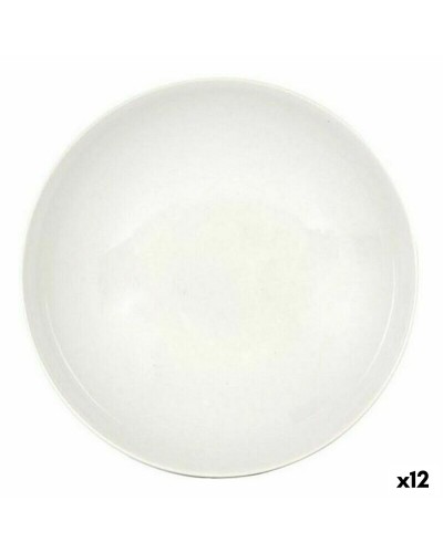 Elfenbeinfarbene tiefe Teller La Mediterránea 12er-Set, für elegante und anspruchsvolle Tischdekorationen
