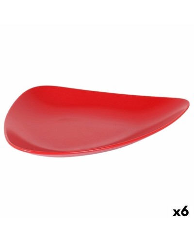Piatto piano Inde Rosso, 31x25cm (Confezione da 6)