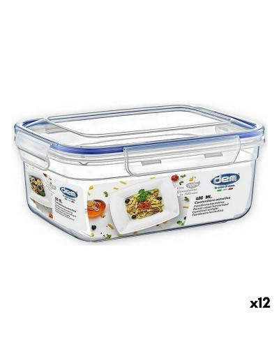 Boîtes à Déjeuner Hermétiques Dem Rectangulaires 400 ml (Paquet de 12)
