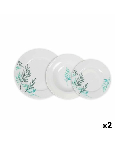 Serviesset La Mediterránea Lora Rond 18 Onderdelen (2 Stuks)