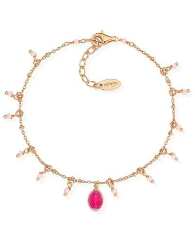 Amen Collana Rosario Donna Argento 925 Rodiato Rosa - BRMSRRO1
