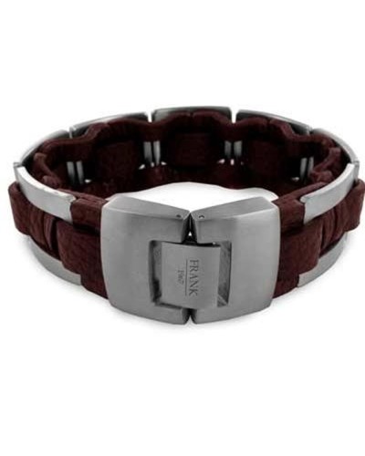 Frank 1967 Bracciale Uomo Acciaio Nero - Design Elegante e Moderno
