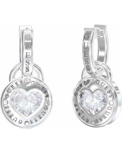 Guess Boucles d'Oreilles Femme Pendantes Argent Cristaux - JUBE03351JWRHT-U
