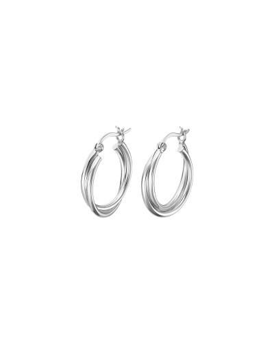 Lotus Pendientes Mujer LP3385-4/1 Plata Aro con Cristales
