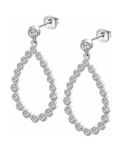 Orecchini Donna Lotus LP3559-4/1 Argento Cerchio Zirconi
