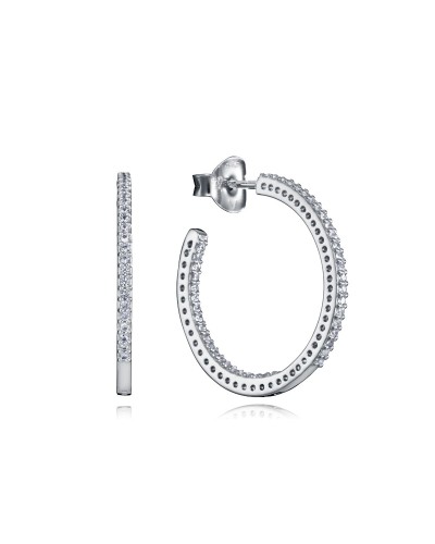 Viceroy Damen Ohrringe Silber 925 Kreis Zirkonia - 7111E023-30
