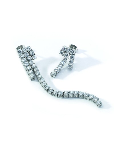 AN Jewels Orecchini Donna Eloy Argento 925, Scintillanti, Eleganti
