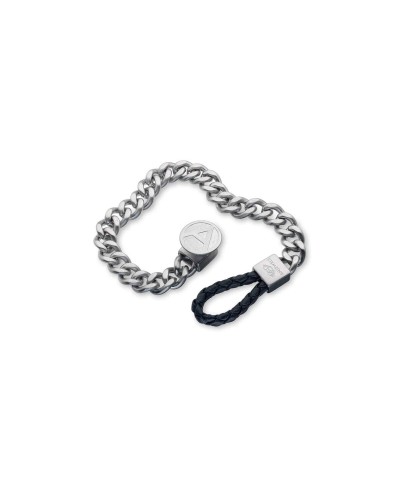 AN Jewels Men's Bracelet AA.P221BR Stainless Steel Black
