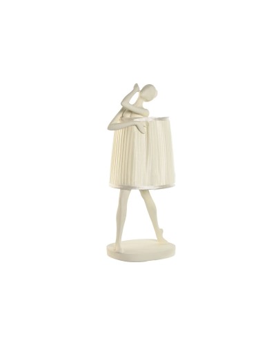 Lampada da Tavolo ESPRIT Bianca in Resina 29 x 25 x 62,5 cm - 40 W