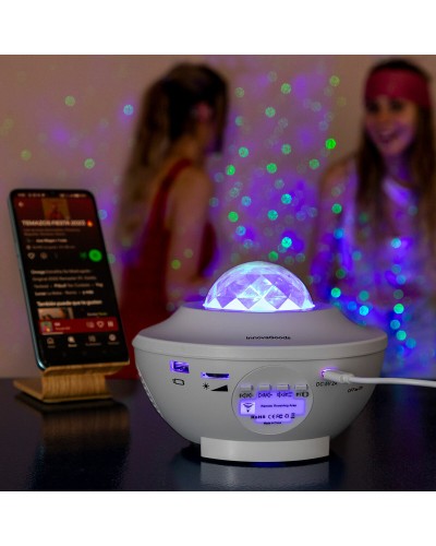 InnovaGoods Sedlay LED Star Projector with Bluetooth Speaker
