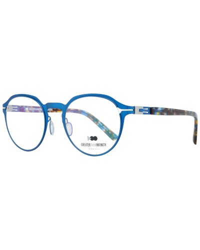 Greater Than Infinity GT049 : Lunettes de Vue Homme, Monture Bleue 49mm
