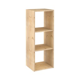Planken Astigarraga Dinamic 3 Natuurlijk Hout 107 x 36,2 x 34 cm Kubussen Modulair